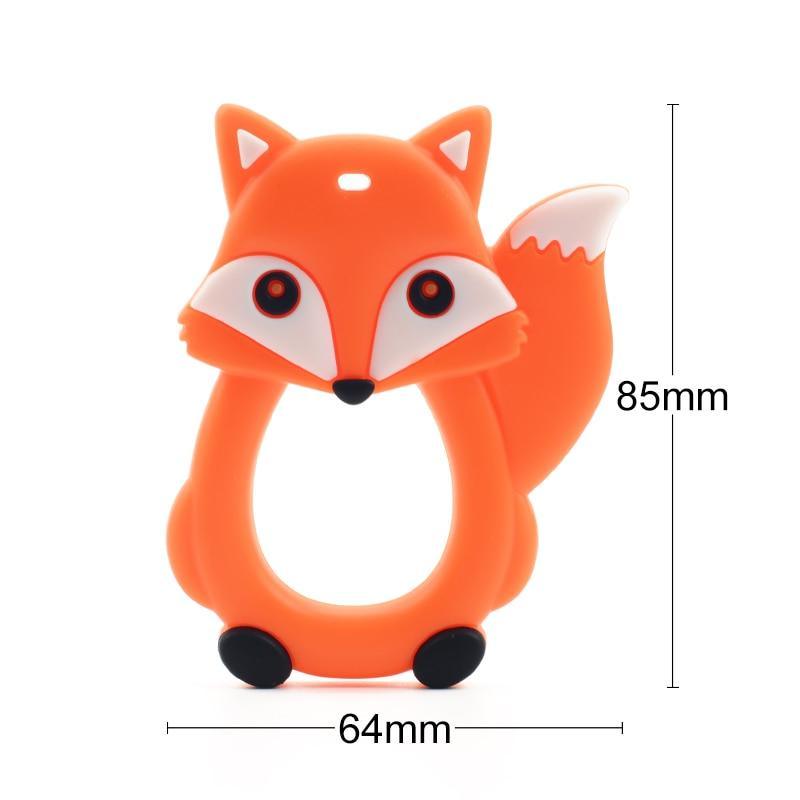 Baby Teethers Cartoon Animal Baby Teething Toy Penguin Silicone Teether Unicorn Pendant Raccoon Accessories