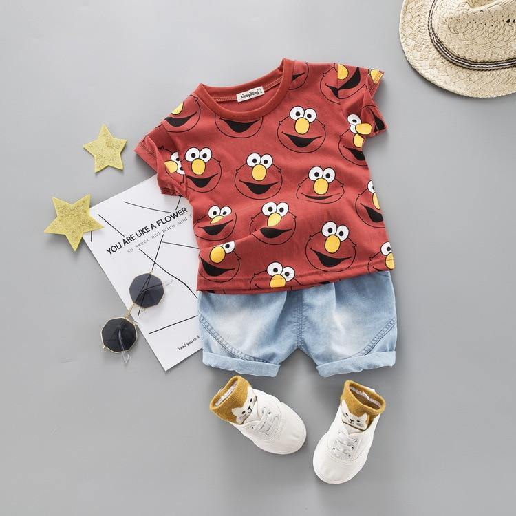 Fashion Infant  Clothing Set for Boys and Girls Cute Summer Casual Clothes Set  Top+Shorts Kids Clothes Summer Edition T shirt and Pants Set