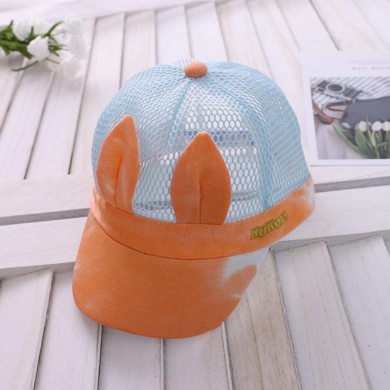 Luxury Summer Newborn Baby Sun Hat Cotton Beret Hat Cartoon Striped Bear Snapback Baseball Cap Baby Hats For girls and Boys Kids