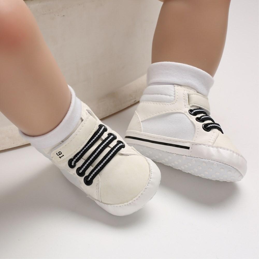 0-18M Newborn Baby Soft Sole Shoes Boys Kids Lace-Up Ankle Boots Sneakers Perfect Baby Gift