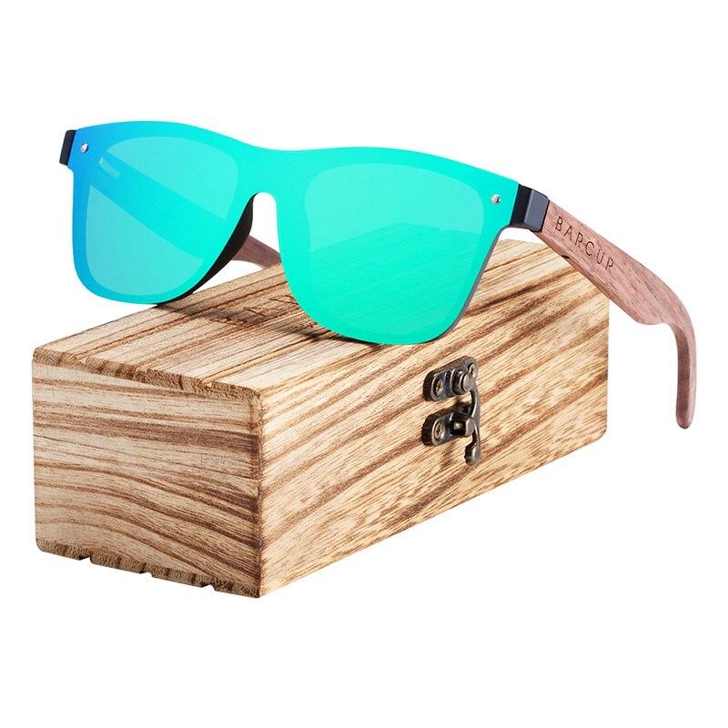 Polarized Black Walnut Wood Sunglasses Men Square Women Sun Glasses UV400 Oculos Gafas Oculos de sol masculino