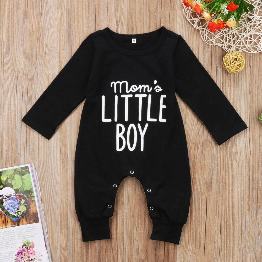 Infant Baby Boy Newborn Baby Clothing Set Little Boy Letter Romper Boys Girls Cotton Jumpsuit Outfit Clothes 0-24 Months