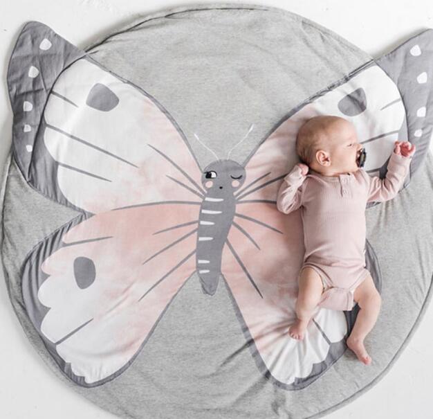 Creative Elephant Design Baby Play Mat  Round Carpet Cotton Animal Play Mat Newborn Infant Crawling Carpet For Baby Kids