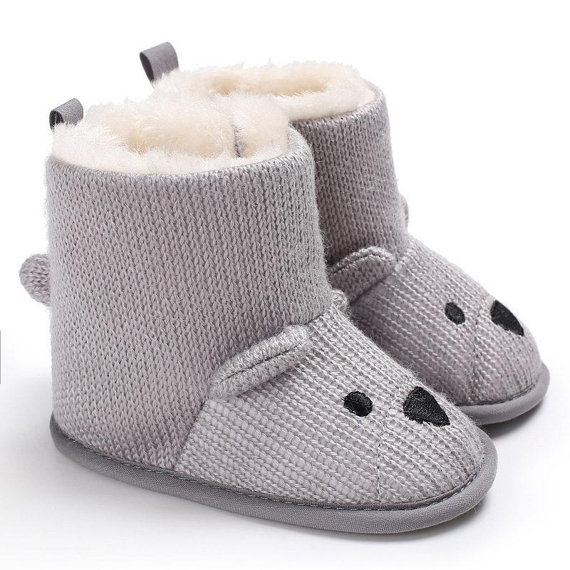 Baby Girls Boys Winter Boots Soft Infant Toddler Newborn Cute Cartoon Shoes Lightweight Snowproof Shoe