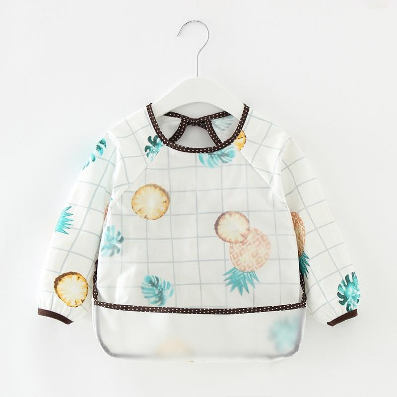 Modern Luxury NEW Baby Cute Cartoon Waterproof Long Sleeve Apron Baby  Feeding Bib for Children Baby and Kids