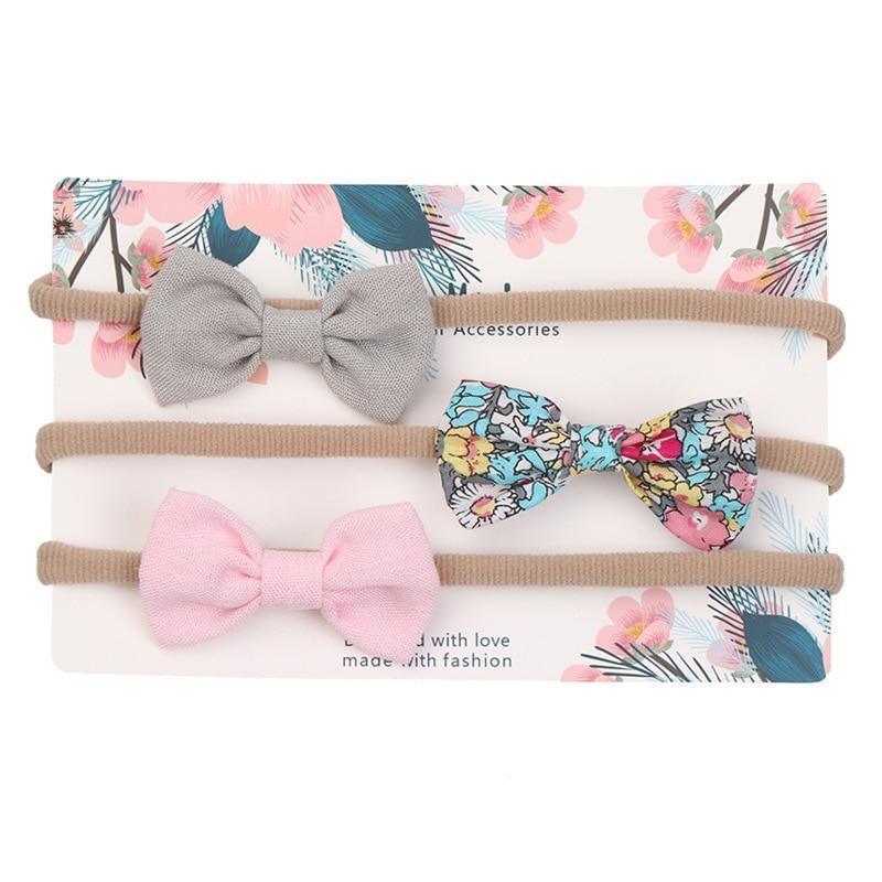 Baby Girls Headband Infant Elastic Headwear Kids Hair Accessories Bow Set For Baby Girls