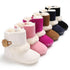 Newborn Infant Baby Snow Boots Winter Warm Cotton Baby Shoes Solid Button Autumn Ankle Bright Colors Boots