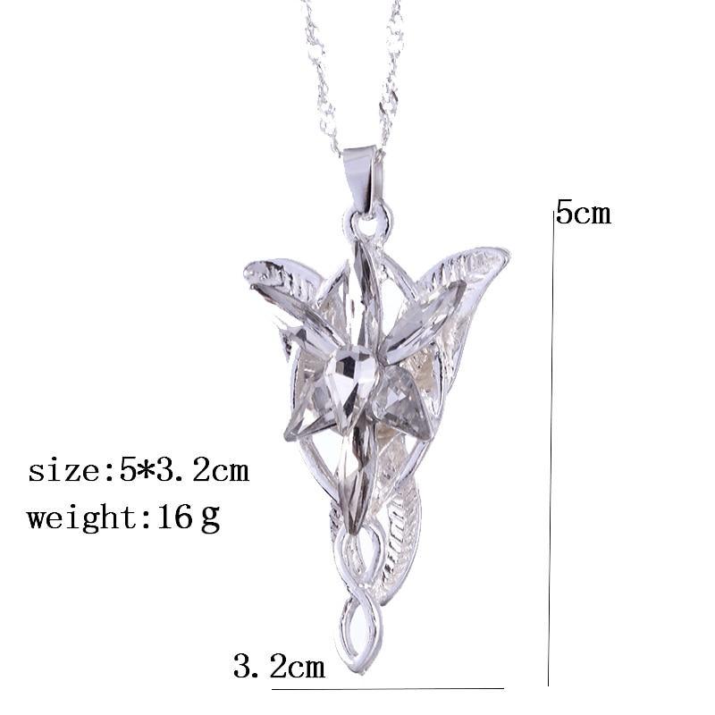 The Lord of the Rings Necklace Evening Star Pendant Necklace Crystal Twilight Star Pendant Necklace Women Jewelry Style