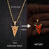 Epic Luminous Glowing Arrow Pendant Necklace Elegant Knight Spear Necklace Amazing Glow In The Dark Pike Necklace Luxury For Women Men Halloween Gift