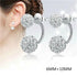 Elegant 925 Sterling Silver New Jewelry Shambhala Luxury Zirconia Epic Female Vintage Stud Earrings