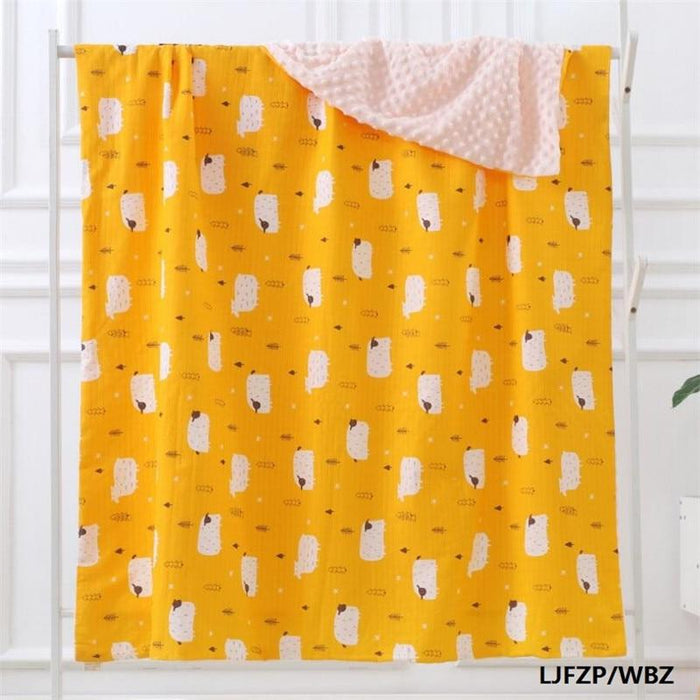 Modern Luxury Kids Blanket Baby Receiving Blanket Sleeping Bed Blanket Soft Newborn Swaddle For Kids