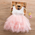 Ballet Luxury Modern Summer Baby Girl Outfit Christening Newborn Gown for Children Kids Dress