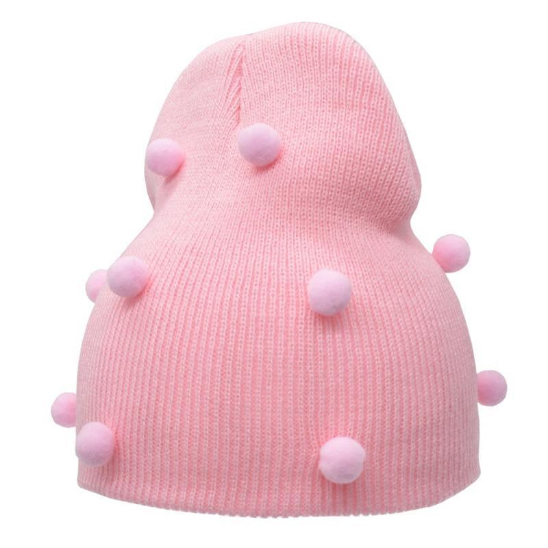 Baby Winter Autumn Warm Knit Hat For Girls Boys Solid Color In Modern New Style For Baby and Kids