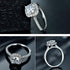 New Trendy Crystal Diamond Engagement Claws Design Rings For Women In AAA White Zircon Cubic Elegant Rings Female Wedding Jewerly Design