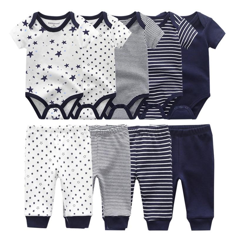 Solid Bodysuits Pants Baby Boy Clothes Clothing Sets 0-12M  Unisex Newborn Baby Pajamas Romper Jumpsuit For Boys and Girls Kids