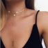 Multi Layered Necklace For Women Bohemian Coin Star Moon Geometric Chain Round Luxury Jewelry Perfect Gift Cool Style