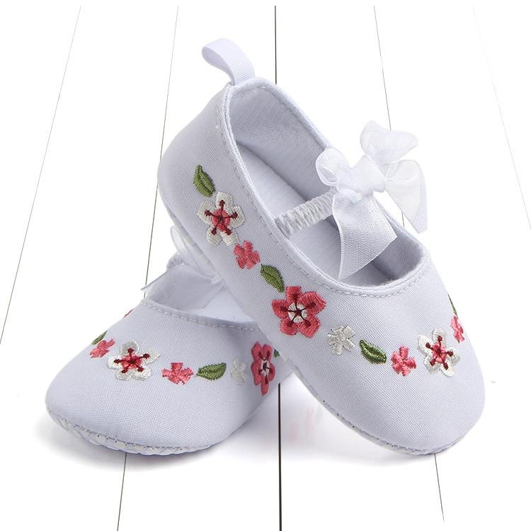 Newborn First Walkers Toddler Shoes Non-slip Baby Girls Kids Floral Shoes Princess Shoes Soft Sole Kids Toddler Infant Boots