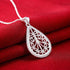 Luxury Shiny Silver Gorgeous Charm Fashion Heart Wedding Love Necklace Silver Jewelry