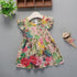 Baby Summer New Children Female Cotton A-Line Dress Kids Clothes Floral Princess Tutu Dresses For Girls