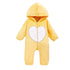 New Trend Cozy Warm Winter Newborn Zipper Heart Fleece Climbing Hooded Romper Baby Suit Outwear Jumpsuit For Baby Boys And Girls