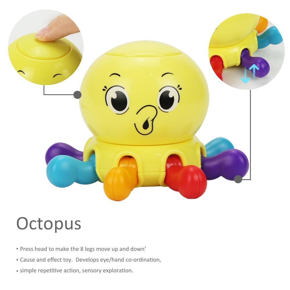 Baby Rattles Teether Shaker Grab and Spin Rattle Musical Toy Set Early Educational Toys For Baby