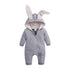 Elegant Baby Clothes Rompers Jumpsuits Newborn Cartoon Little Bee Rabbit Ears Zipper Clothes Cotton Jackets For Kids