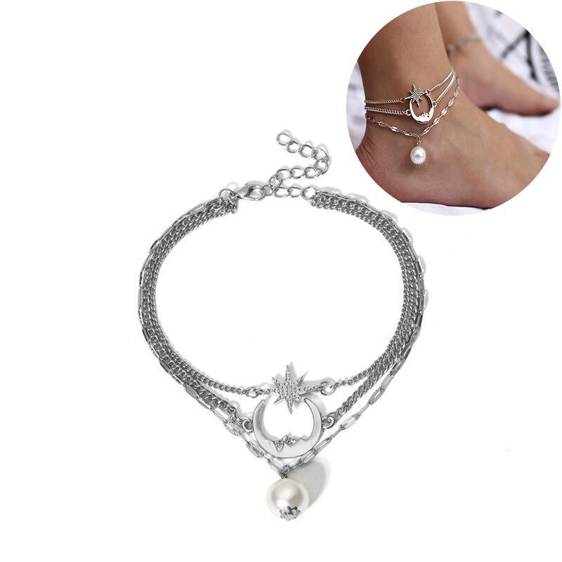 Luxury  Modern Chain Anklet Cuban for Women Thick Anklet Bracelet Leg Chain Foot Jewelry In Modern Design