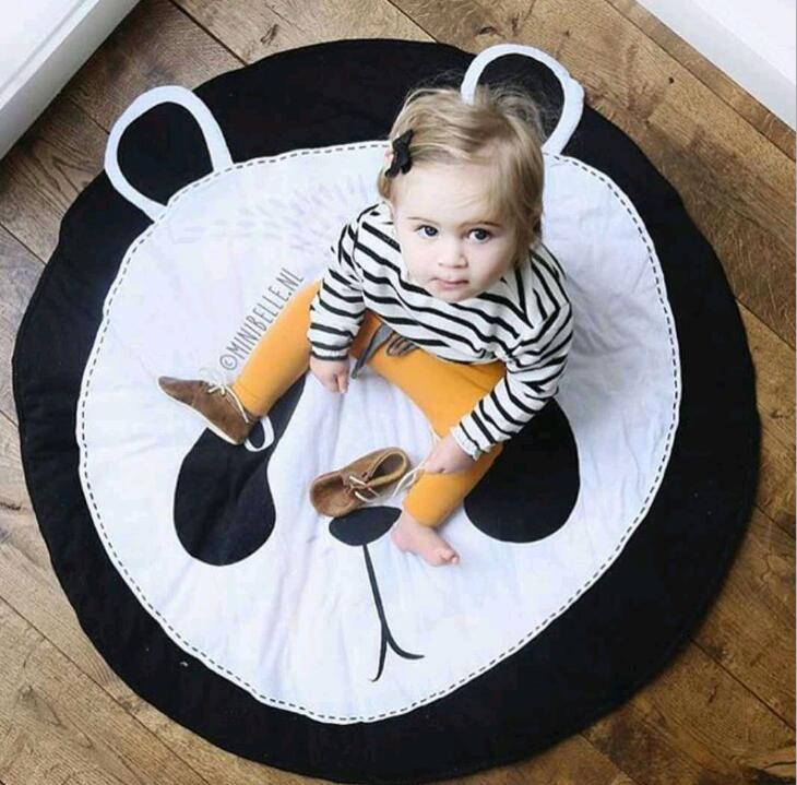 Cartoon Baby Play Mats Pad Toddler Kids Crawling Round Carpet Rug Toys Mat For Children Room In elegant Modern Design