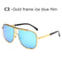 Modern Luxury Fashion Metal Gradient Square Big Frame Men's Sunglasses Brand Design Driving Sunglasses Retro Glasses Oculos De Sol