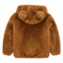 Modern Winter Fleece Children's Sweater Boys and Girls Hoodie Jacket Warm Baby Coat  With Bear Ears