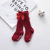 Luxury Modern One Pairs New Kids Socks Toddlers Girls 3D Bow knot Knee Lengths Soft Cotton Baby Socks For Kids