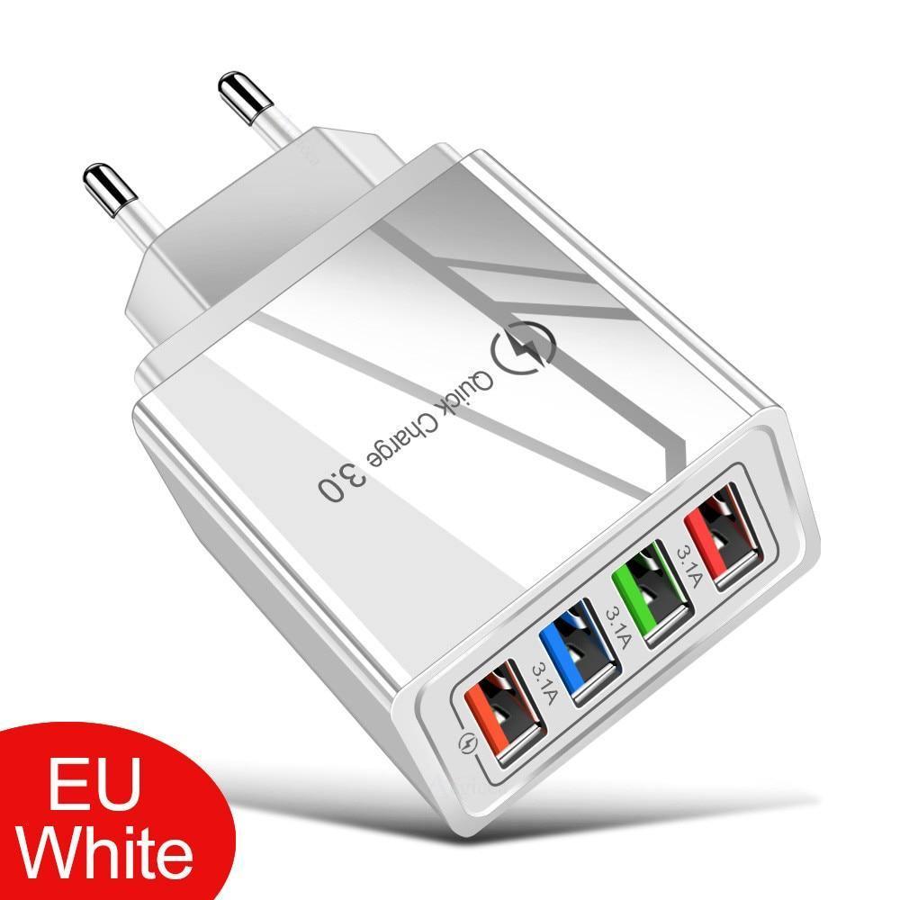 EU/US Plug USB Charger Quick Charge 3.0 For Phone Adapter Tablet Portable Wall Mobile Charger Fast Charging