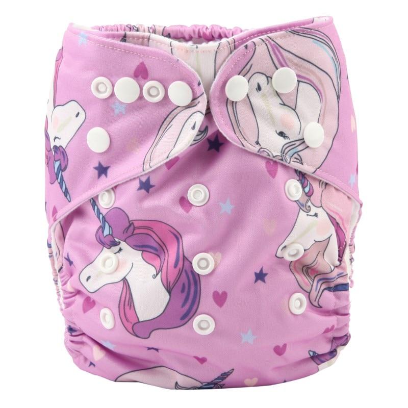 Baby Pocket Cloth Diaper Nappy Reusable Adjustable Washable No Inserts Nappie For Baby In Modern Printed Style