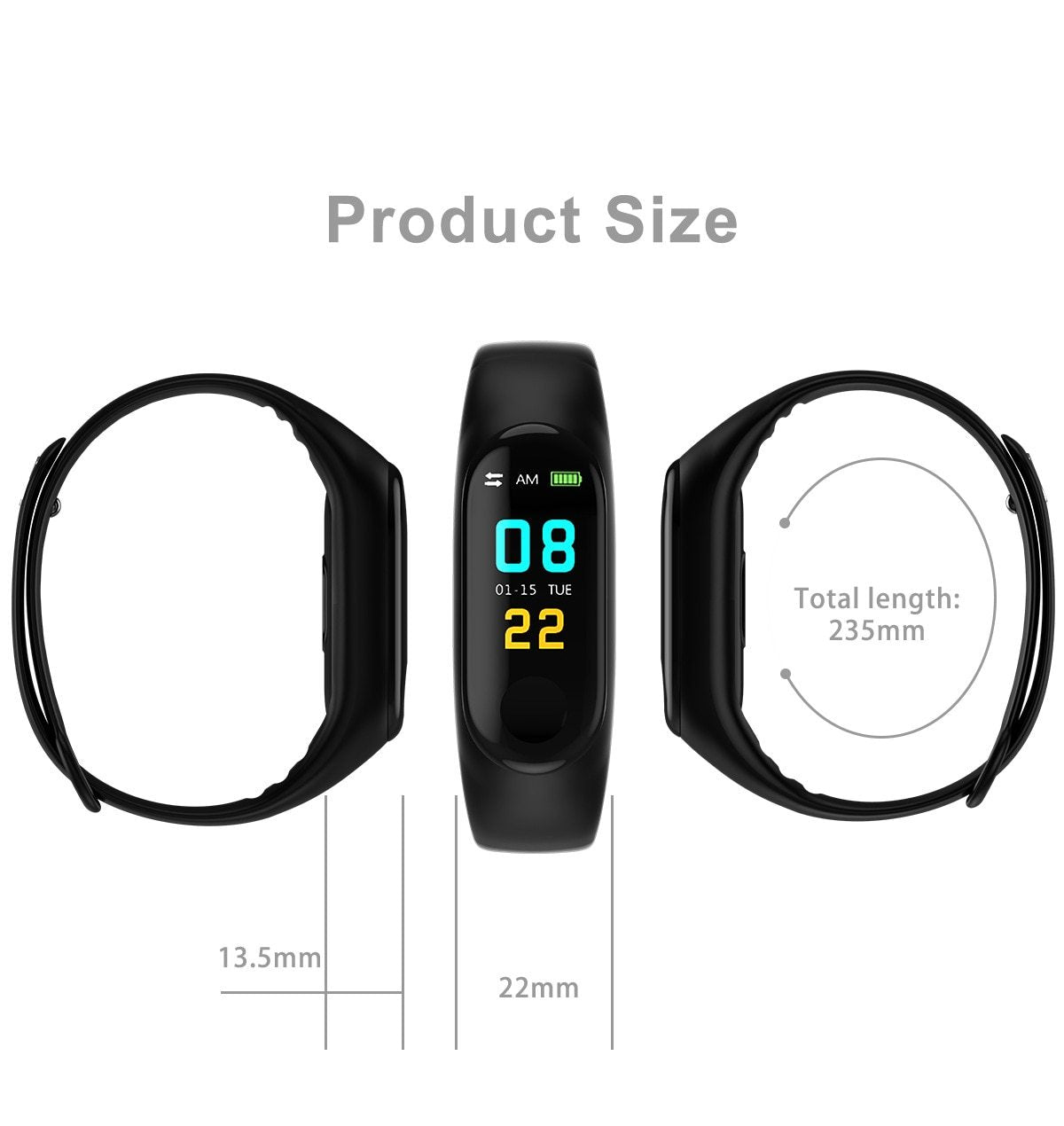 Smart Fitness Waterproof Sports  Watches  For IOS and Android Sistems  Smartwatch With Heart Rate Monitor and Blood Pressure With Several Functions For Men Women and Kids