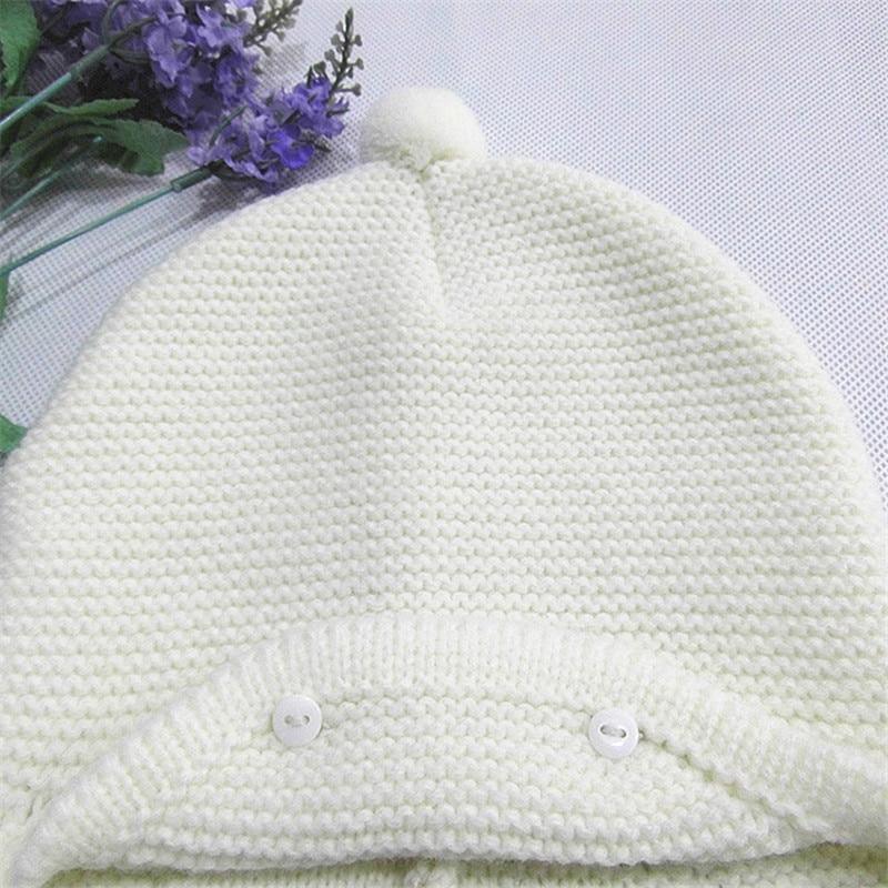 Cute Big Hair Ball Cap For Baby Cotton Knitted Caps for Girls/Boys Warm Woolen Hood Caps Toddler Hats For Winter