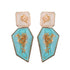 New Hot Modern Fashion Earring Gold Color Resin Irregular Drop Earrings Luxury for Women Elegant Wedding Jewelry