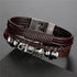 Trendy Modern Jewelry Leather Bracelet Men Braided Multilayer Anchor Bracelets Ladies Rope Chain for Male Jewelry Classic Style