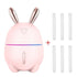 300ML Mini Air Humidifier Cute Rabbit USB Aroma Essential Oil Diffuser Colorful Night Light Car Office  Mist Maker