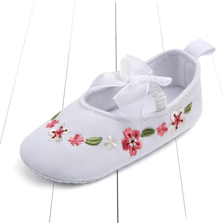 Newborn First Walkers Toddler Shoes Non-slip Baby Girls Kids Floral Shoes Princess Shoes Soft Sole Kids Toddler Infant Boots