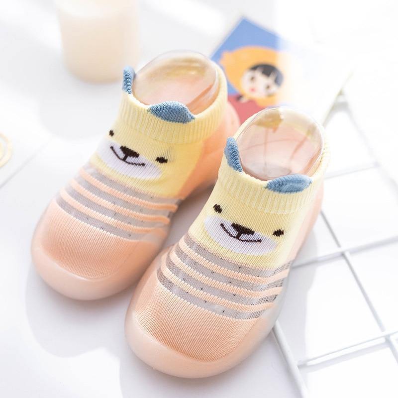 Children Anti-slip Shoes Newborn Baby Girl Cotton Non-slip Floor Socks Baby Boy Rubber Cartoon Indoor Socks Infant Shoes