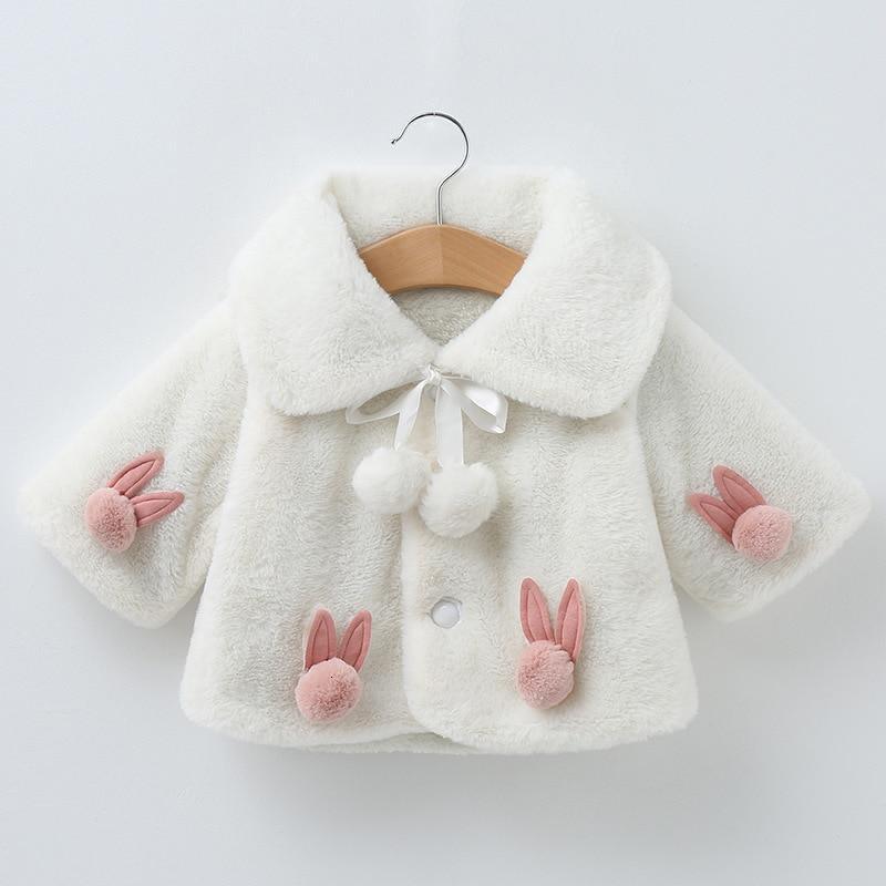 Princess Baby Girls Winter Thick Bownot Cloak Coat Flower for Children In Modern New Design With Flowers