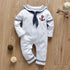 Newborn Baby Boy/Girl  White Navy Sailor Uniforms Long Sleeve Jumpsuit Romper For Baby Kids