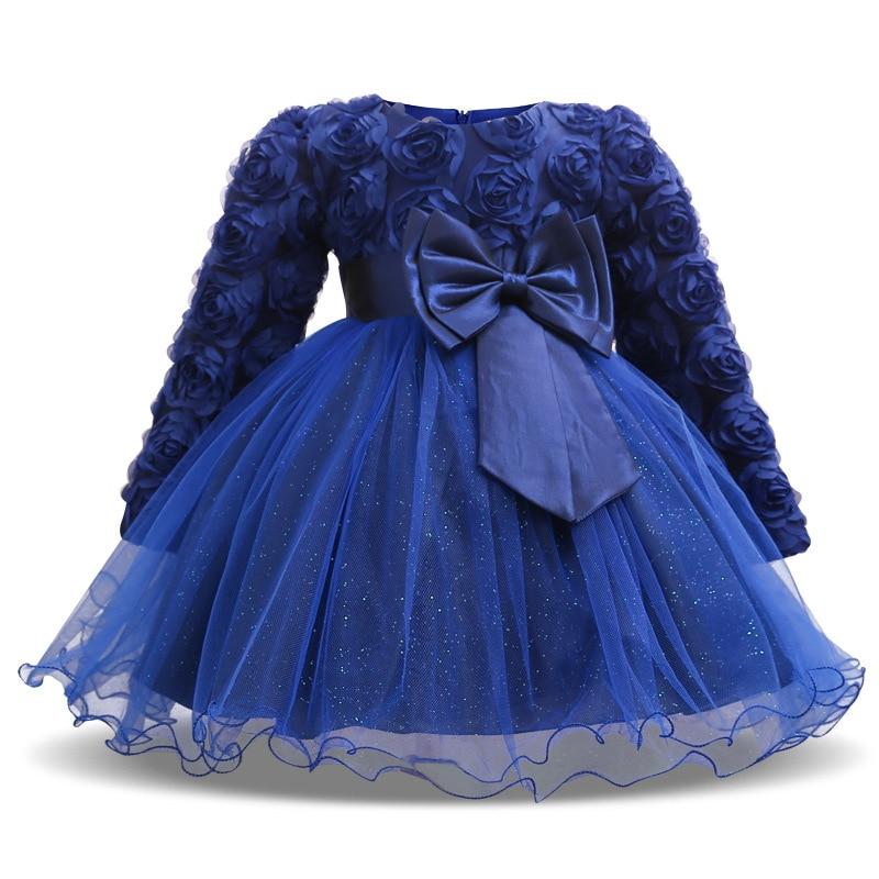 Dress for Baby Christening Gown For First Birthday Party Girl Baby Clothing Ball Gown Toddler