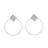 Modern Korean Statement Elegant Black Acrylic Drop Earrings for Women New Fashion Jewelry Luxury Vintage Epic Geometric Gold Asymmetric Earringa