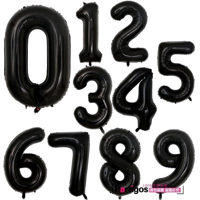 NEW Big Modern 32inch Luxury  Number Foil Helium Balloons For Birthday Party and Celebrations Modern Decoration