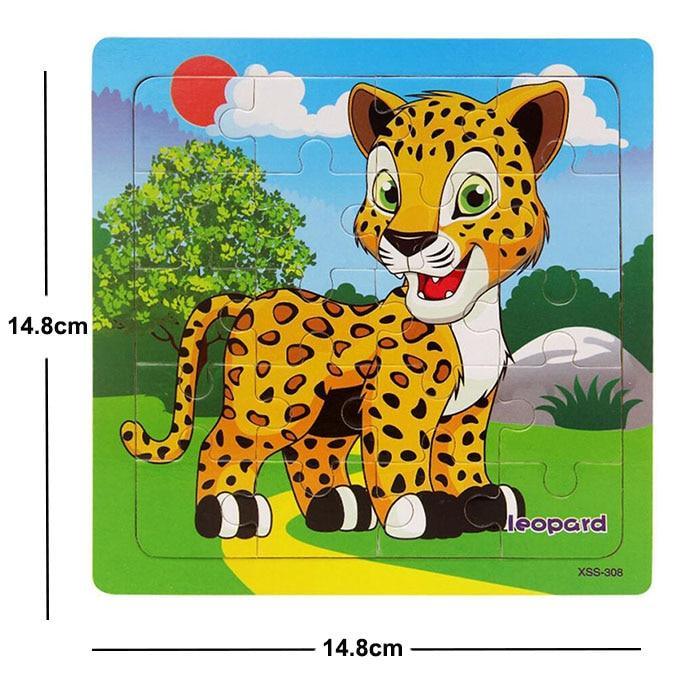 38 Style Cartoon Wooden Puzzle Children Animal/ Vehicle Toy For  2-6 Year Baby Early Educational Toys for Kids