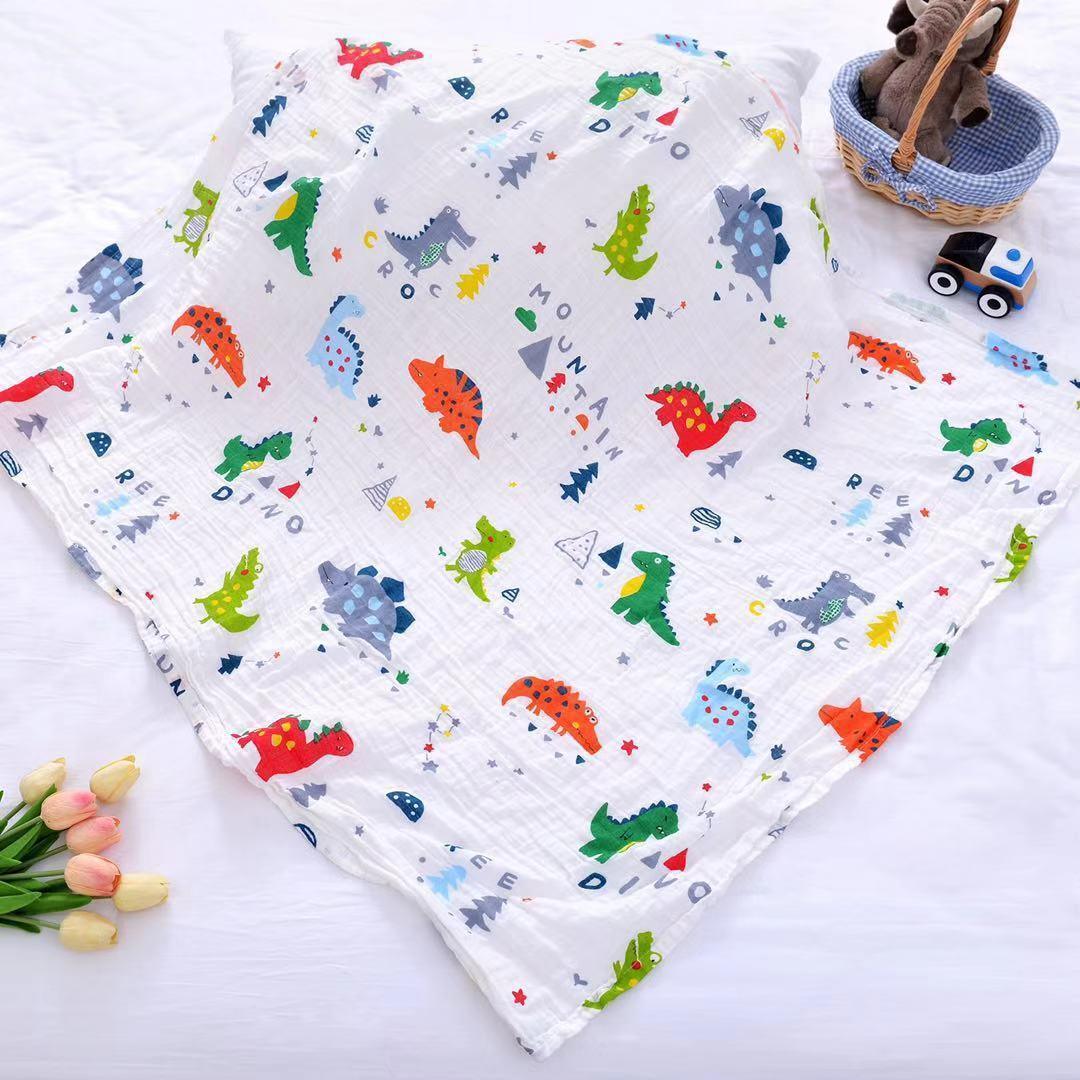 Muslin Cotton Diaper Baby Blankets Newborn Swaddle Blanket Infant Multi Purpose Bath Towel