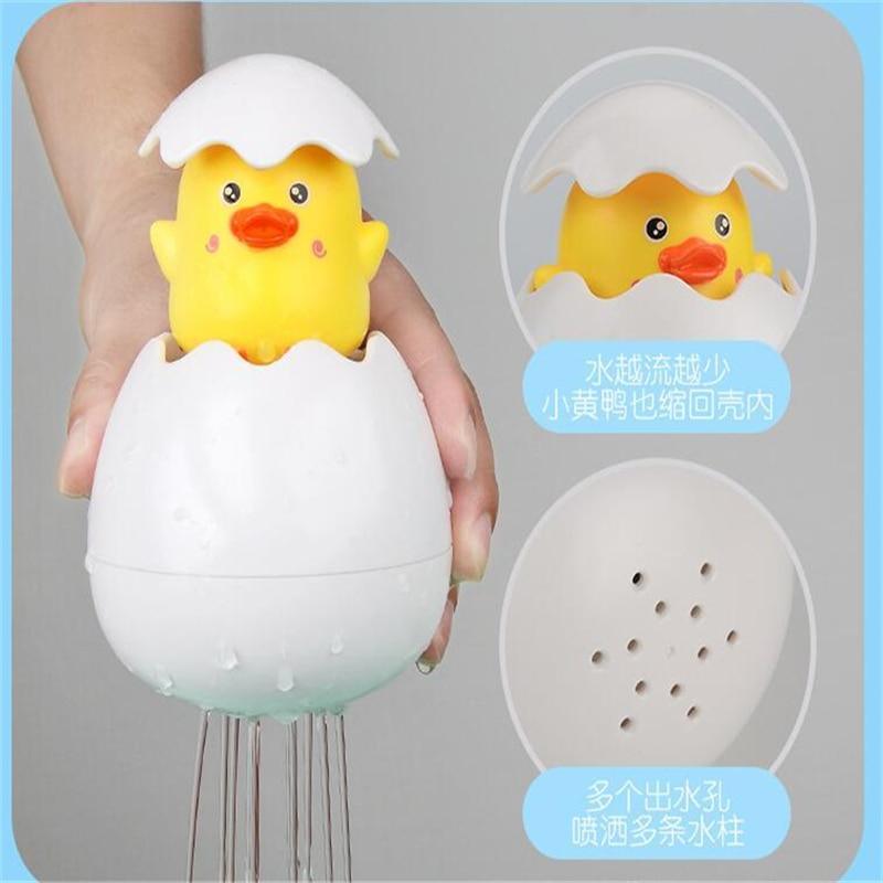 Modern Baby Bathing Toy Kids Cute Duck Penguin Egg Water Spray Sprinkler Bathroom Sprinkling Shower Toys For Kids