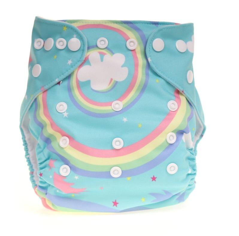 Baby Pocket Cloth Diaper Nappy Reusable Adjustable Washable No Inserts Nappie For Baby In Modern Printed Style