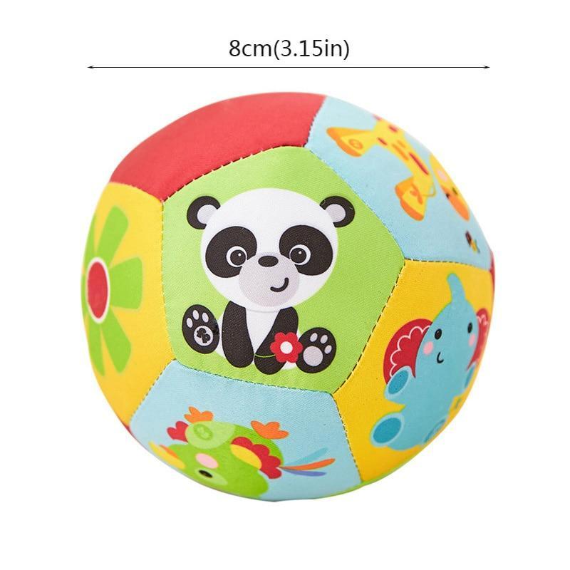 Animal Ball Soft Plush Baby Mobile Toys With Sound Baby Rattle Body Building Ball Newborn Educational Toys For Kids